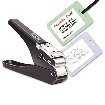 McGill™ Handheld Badge-slot Punch, 9-16" X 1-8" Horizontal Slot, Black-chrome freeshipping - TVN Wholesale